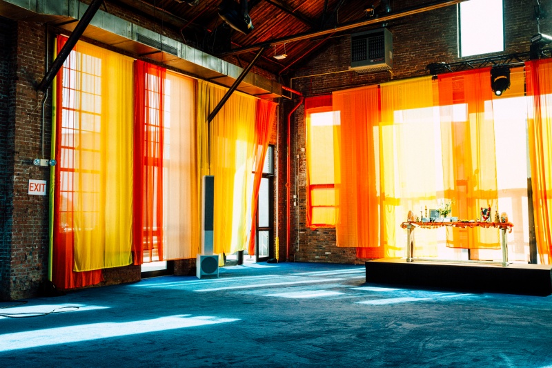 Event detail at The Ecstatic World of Alice Coltrane Turiyasangitananda, part of Red Bull Music Academy Festival, at Knockdown Center, 52-19 Flushing Ave. in Maspeth, NY, US on 21 May 2017.